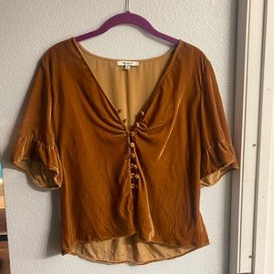 Madewell velvet top